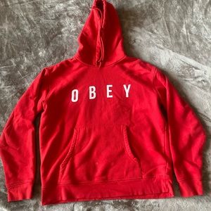 Red Obey Hoodie